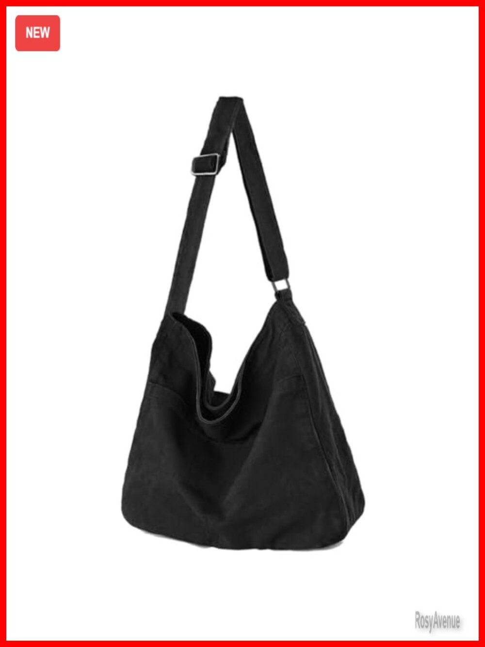 Washed Canvas Crossbody Shoulder Hobo Bag Large Travel Tote Fits 14.2in Laptop